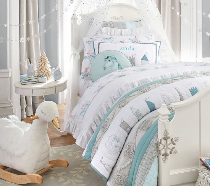 Pottery Barn Kids On Twitter Our Starla Ice Castle Bedding Is