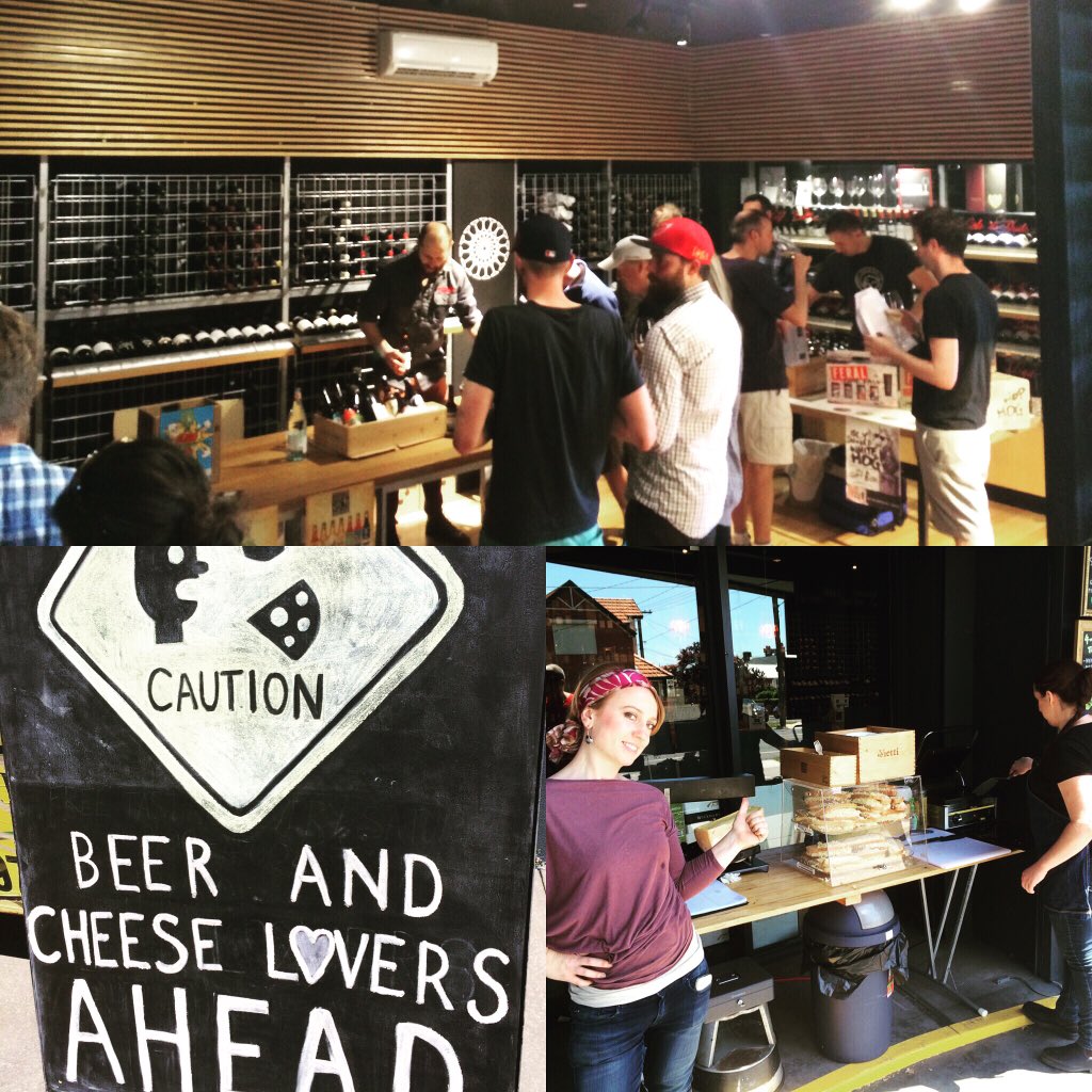 Going off! Huge #beer and #cheese festival happening NOW! Come down to #Essendon 2-4pm #beertasting #beeroclock 🍻