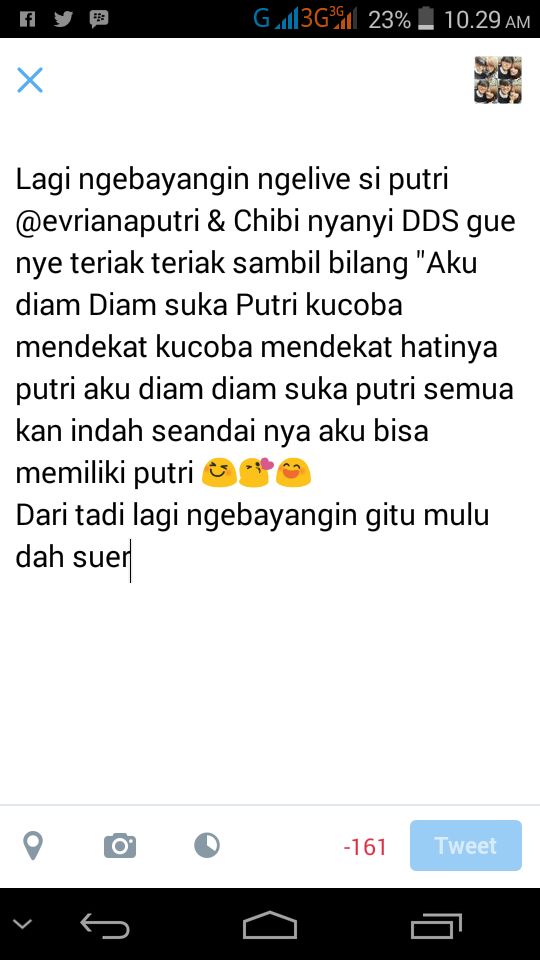 Mungkin klo gue ngelive si putri <a href="/evrianaputri/">Evriana Rosnita Putri</a>  sama Chibi mungkin kyk gue bkl teriak teriak mungkin 😄🔫✌