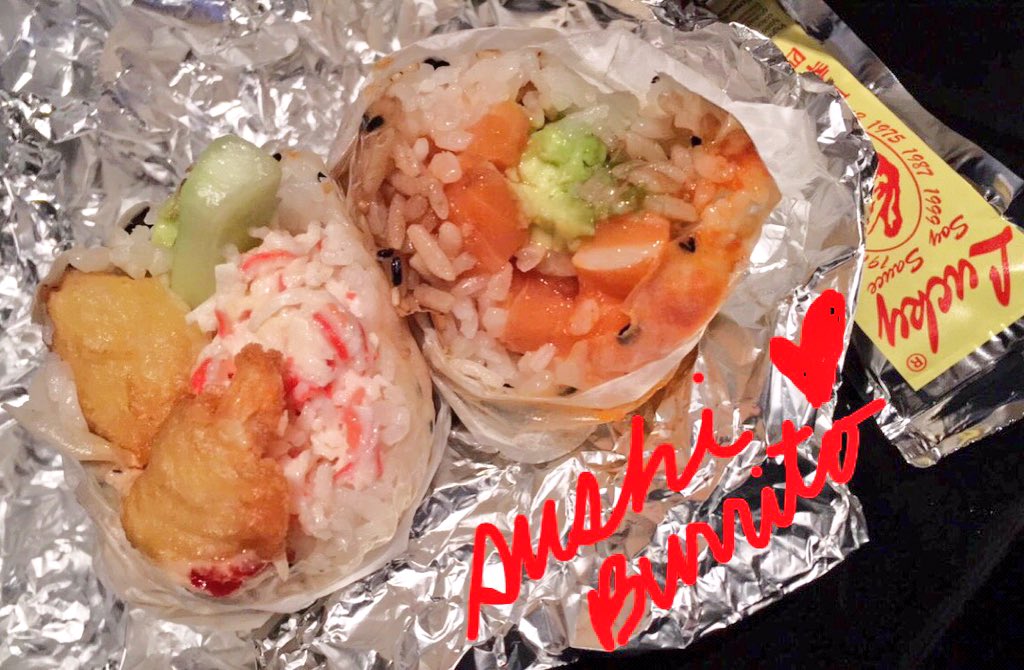 Sushi Burrito Saturday should really be a thing, right <a href="/JogasakiBurrito/">Jogasaki Burrito</a> 😋 #Jogasaki #SUSHIBURRITO #melrose