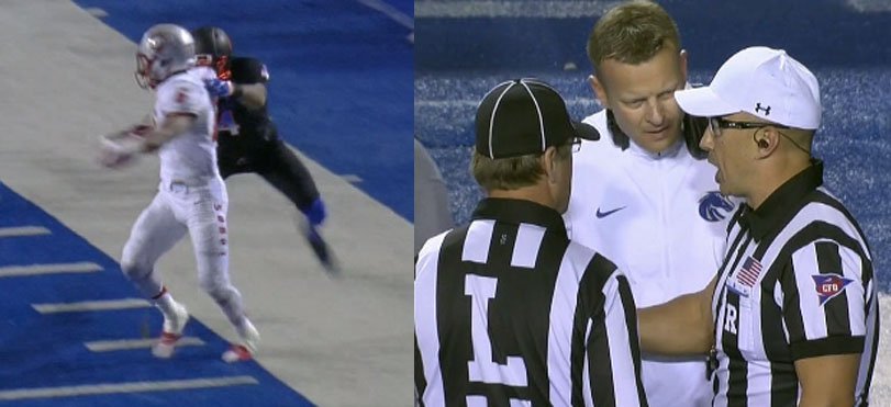 PaulGerke's tweet image. Hey, ref at the #BoiseState game! Get some glasses! Oh... wait.