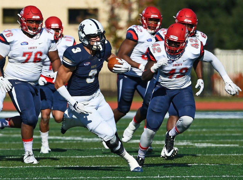 postandcourier's tweet image. Brown's four TDs help Charleston Southern (@csusports) claim outright Big South title: bit.ly/1H2HuzS