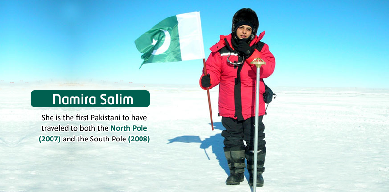 PTCLOfficial's tweet photo. #NamiraSalim
#1stPakistani Reached North Pole &amp; South Pole
#1stAsian Skydived over #MountEverest
#Unsungheroes #PTCL https://t.co/XzqvInrbPZ