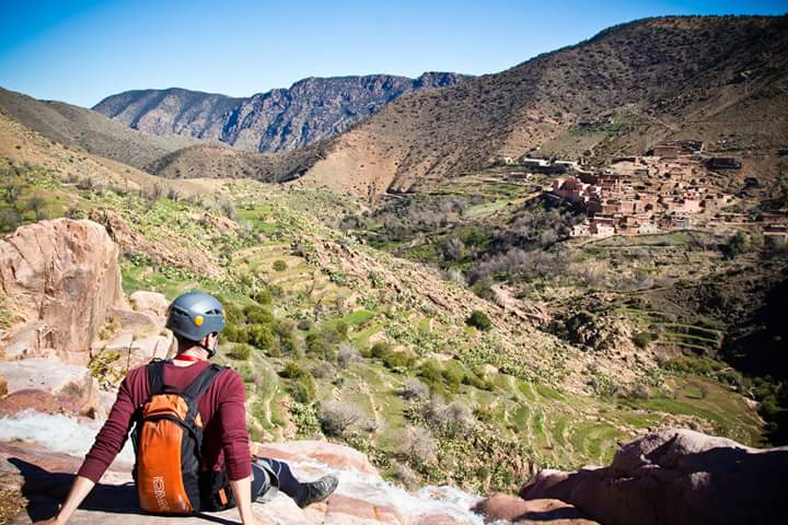 Cute Moroccan village in the distance. Nice chane to catch our breath on another Legends tour.
