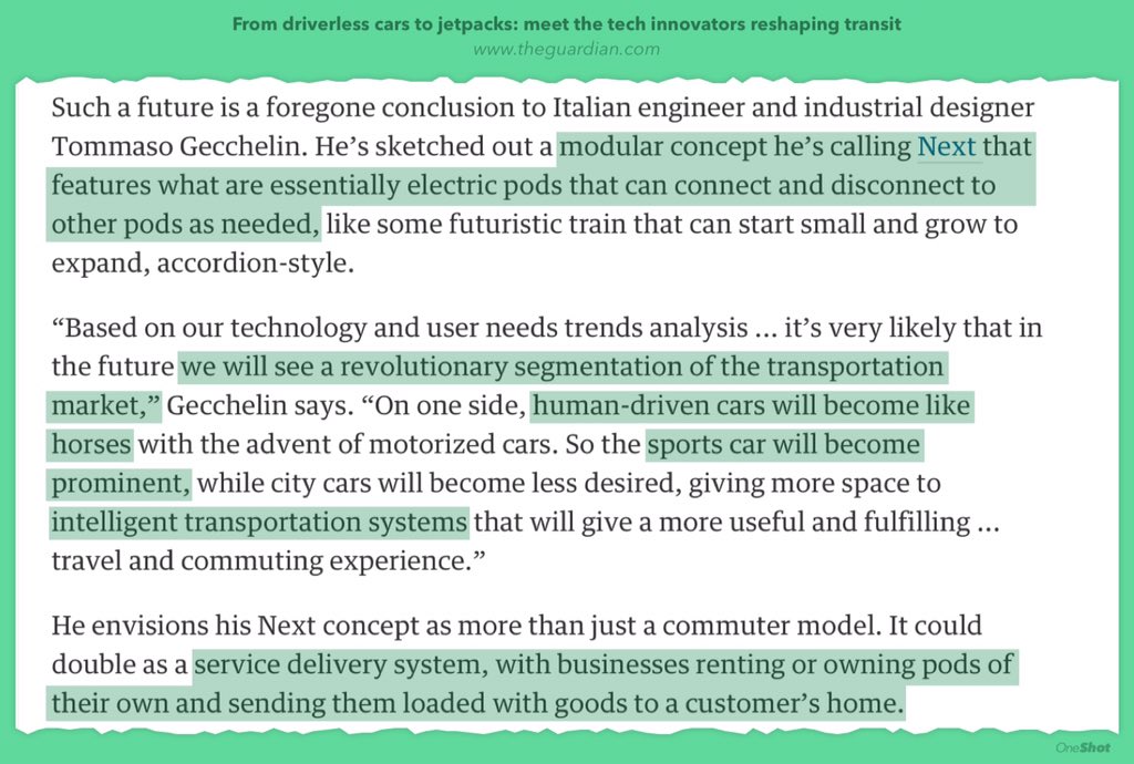 The future of transportation, when smart innovators meet advanced tech, is mighty exciting.
theguardian.com/technology/201…