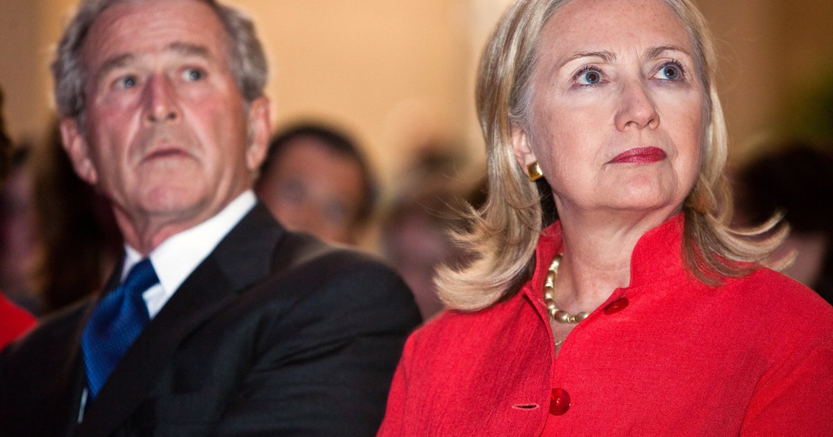 Hillary Clinton sides with George W. Bush on "radical Islam" huff.to/1MJJVYD