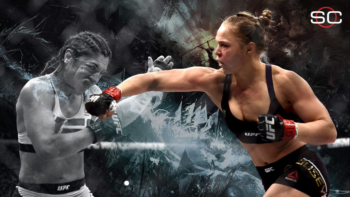 Ronda Rousey faces Holly Holm for UFC Bantamweight Title. 