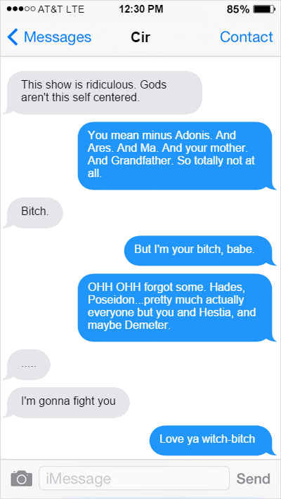 GoldChaosApple's tweet photo. I wasn't kidding about Cir complaining to be about bloody Supernatural. #Icouldcareless
#MagicandMe https://t.co/HMMzioUyvB
