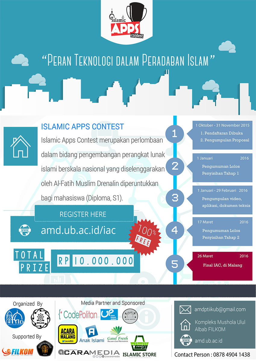 amdfilkomub's tweet photo. Ayo temen-temen @filkomUB @IFUB2012 @IFUB2013 @InformaticsUB14 untuk ikut dalam kompetisi #IslamicAppsContest https://t.co/u1N5Zk6vno