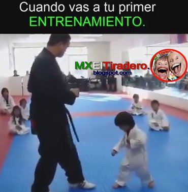 Tu primer entrenamiento jajaja 

Ver vídeo: goo.gl/MtRtwx