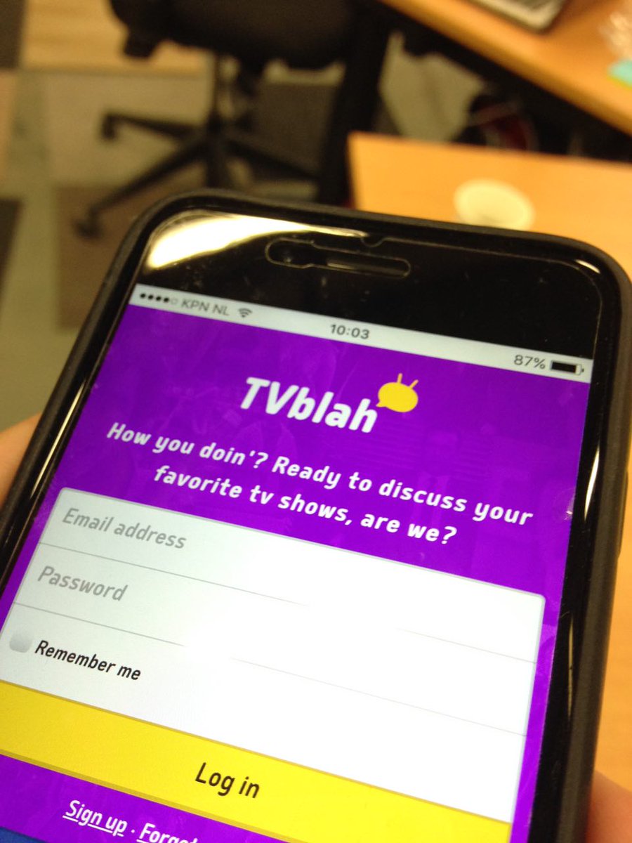 tvblah's tweet photo. Sneak peek van onze app! #SwGro #GSB2015 https://t.co/IvebSZd5JI