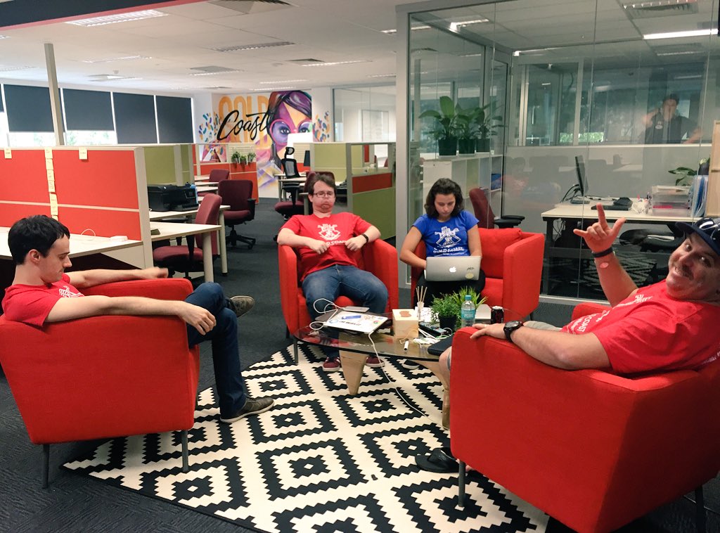 opmantek's tweet photo. Crowds have rolled in, judges briefed, mentors job is done...time for final pitches. Good luck teams! #SWGoldCoast https://t.co/bzy9bVtVoN
