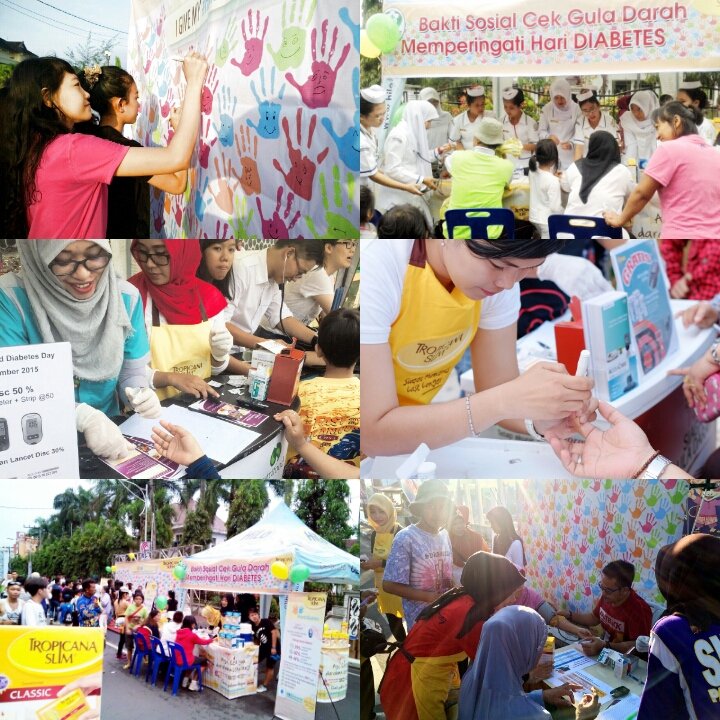 Terima kasih donasimu melalui #Hands4Diabetes utk pengecekan gula darah yg brlngsung hari ini serentak di 27 kota :)