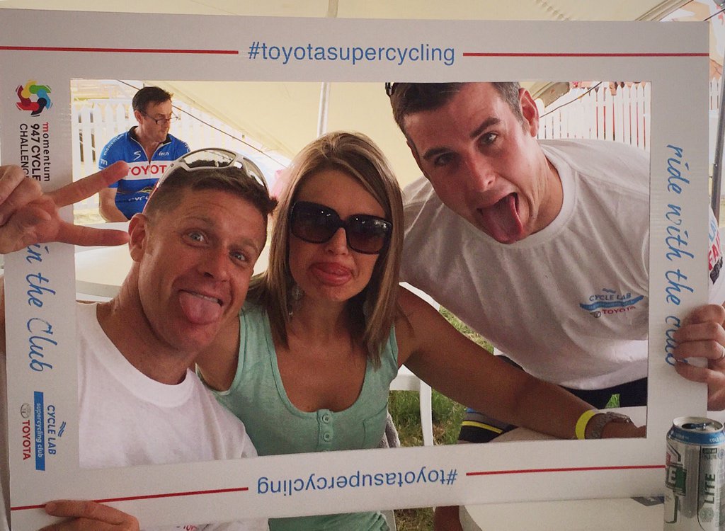 Fun times!! #94.7 #toyotasupercycling