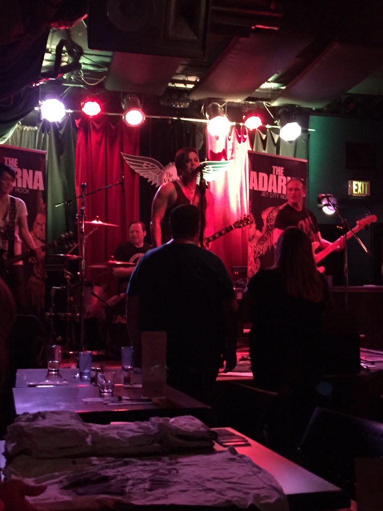 BandTragedy's tweet photo. Holy shit!!! #theadarna is fucking rocking it tonight!!!!! Thanks @skylarkcafe for an awesome night!!! https://t.co/0HPT8tMCZZ