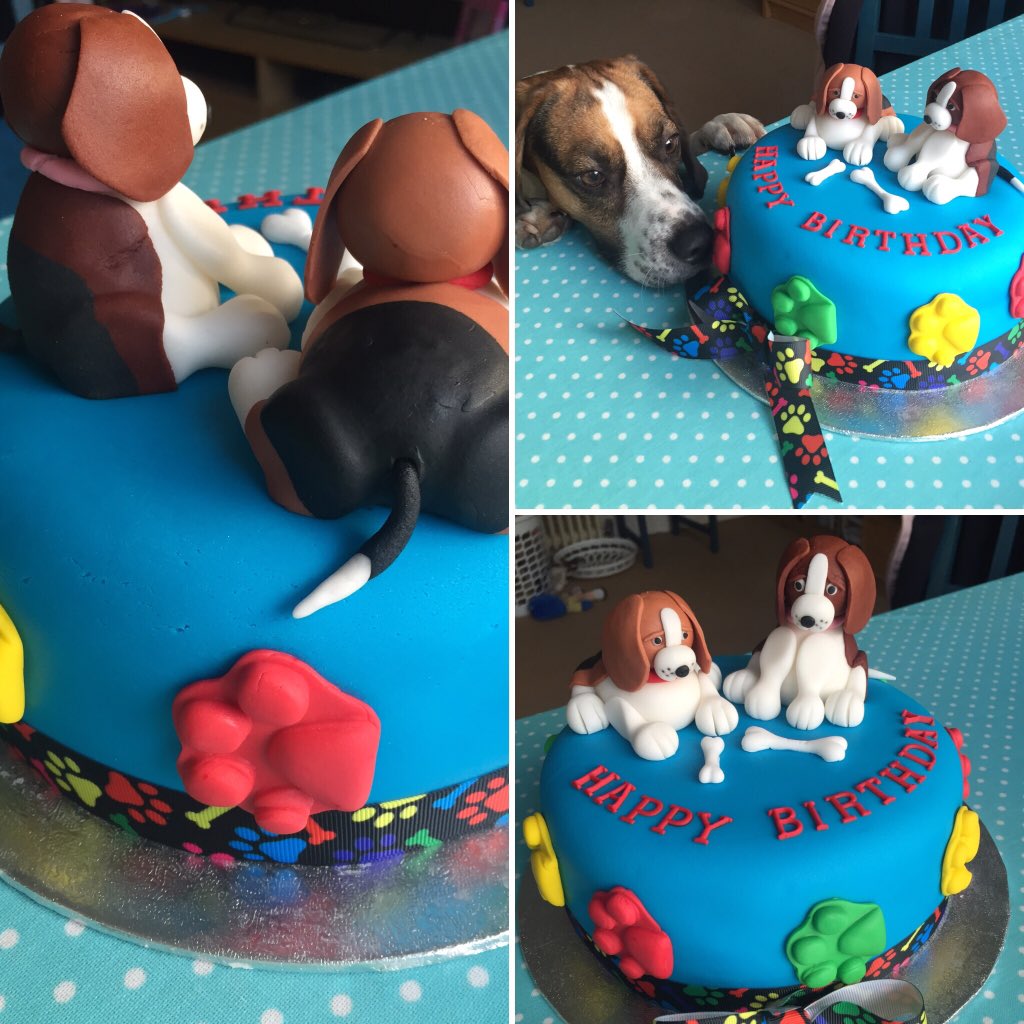 beagle birthday cake