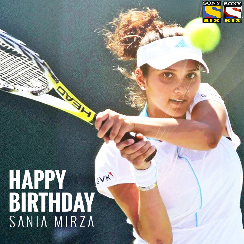 Wishing India\s pride and current No. 1 player in women\s doubles, Sania Mirza a very Happy Birthday 