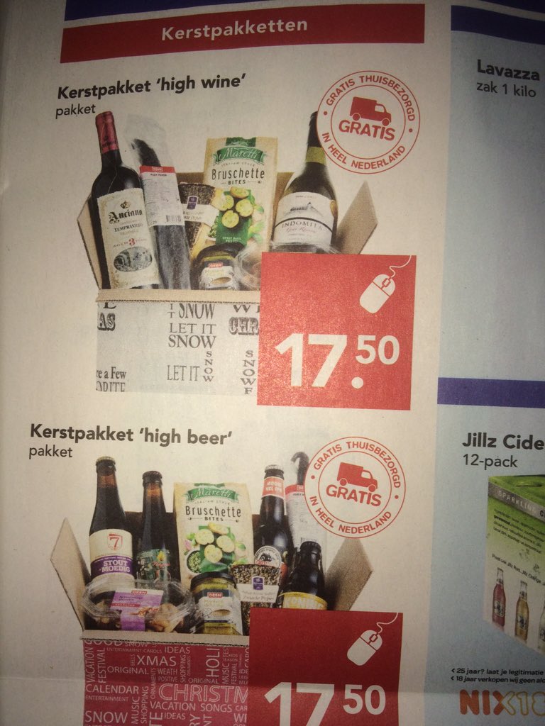 Bier, populairder en populairder. Naast kerstpakket high wine ook #highbeer bij #DEEN