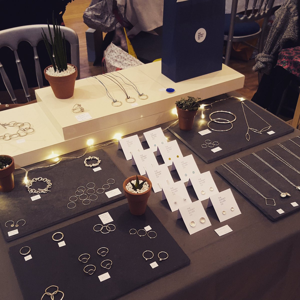 DorsetSilverCo's tweet photo. At the @LighthousePoole today selling my latest #handmade pieces. #jewellery #silver #dorset https://t.co/LxG4gfOrp7