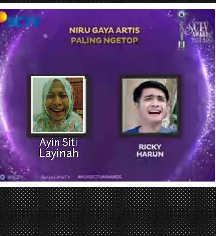 AyinnaAngga's tweet photo. @SCTV_  Niruin gaya Abang ganteng idola sya " RICKY HARUN " #KUISSCTVAWARDS https://t.co/FadT31PYFt