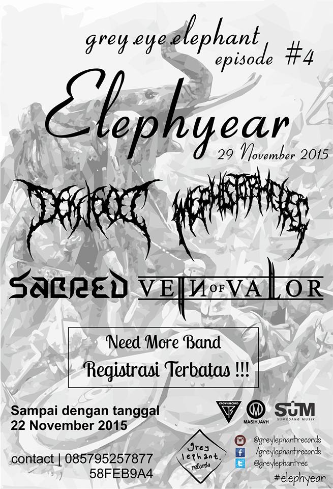 Need more band for Elephyear @ 29 November 2015
#sumedangmusik
sumusik.com/elephyear/