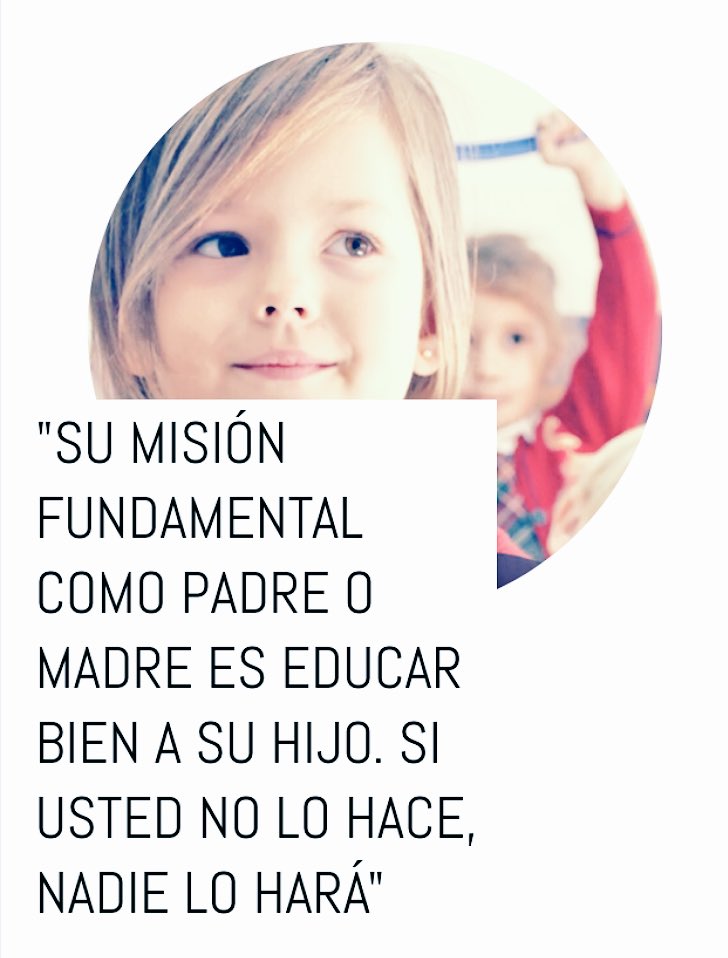 CMulhacen's tweet photo. "Su misión fundamental es educar bien a su hijo. Si usted no lo hace, nadie lo hará" #hijosfelices #kovacs #19nov https://t.co/ZUNu2Gx5IC