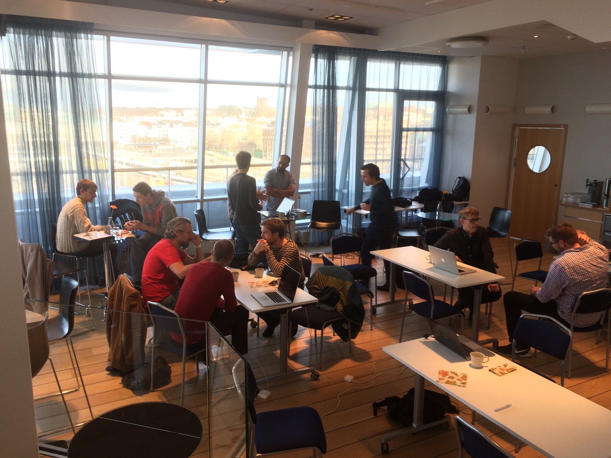 karstendc's tweet photo. Today, hosting news hack day #newsremixed in #Helsingborg #malmostartups (@ Penthouse E7) https://t.co/53me6XeVqI https://t.co/YKQFicnhl1
