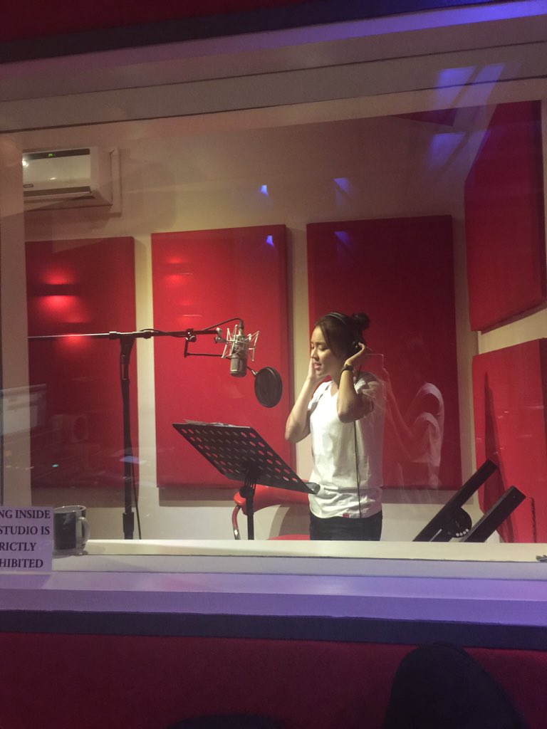 min_bernardo's tweet photo. @bernardokath here at recording studio for the last song😊👍🎤🎼🎧, yeheey! https://t.co/waqzjrlFGX