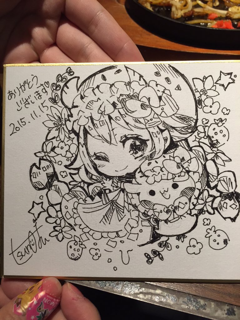 コミティアありがとうございました!!みんなで描いた色紙(∩'∀`∩) 