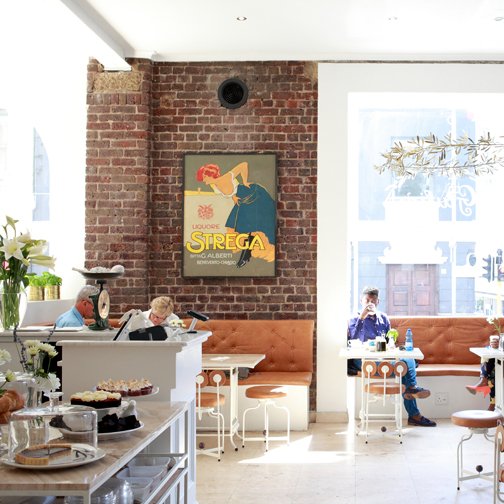 A quick Q&amp;A with <a href="/MrChandlerHouse/">Chandler</a> on his decor inspiration for the stylish Giulio's Café​: bit.ly/1Y8r7WO