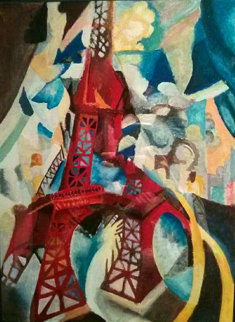 giulia_bianchi_'s tweet photo. ... Uno dei miei primi quadri, realizzato molti anni fa, ispirato a quello di Robert Delaunay... #paris https://t.co/Iwte2kMnxH