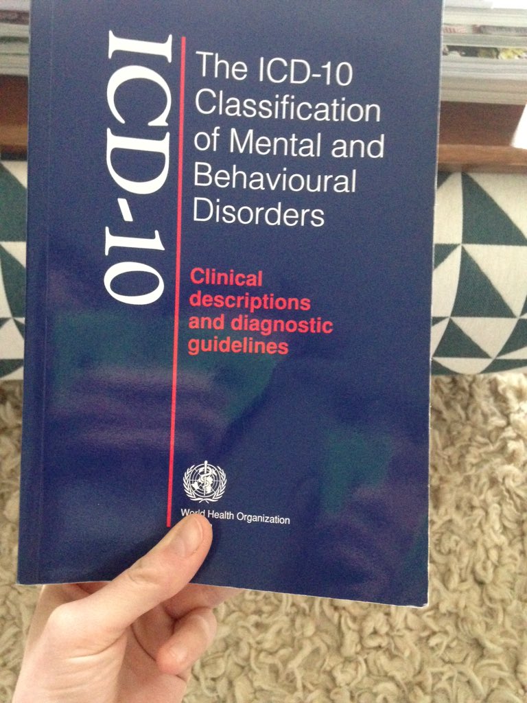 FlorrieParsons's tweet photo. How and why has my mum got herself a copy of the ICD-10.. https://t.co/uRfUcXKo6f