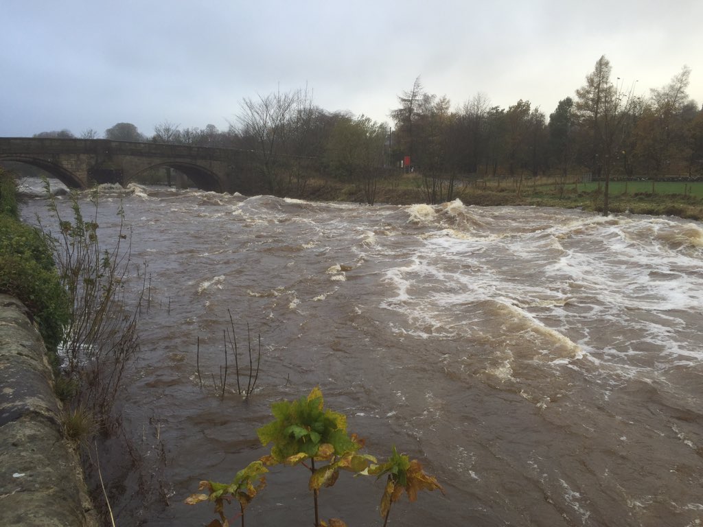 River Ribble raging in Settle this morning..

The aftermath of a night of epic rain!