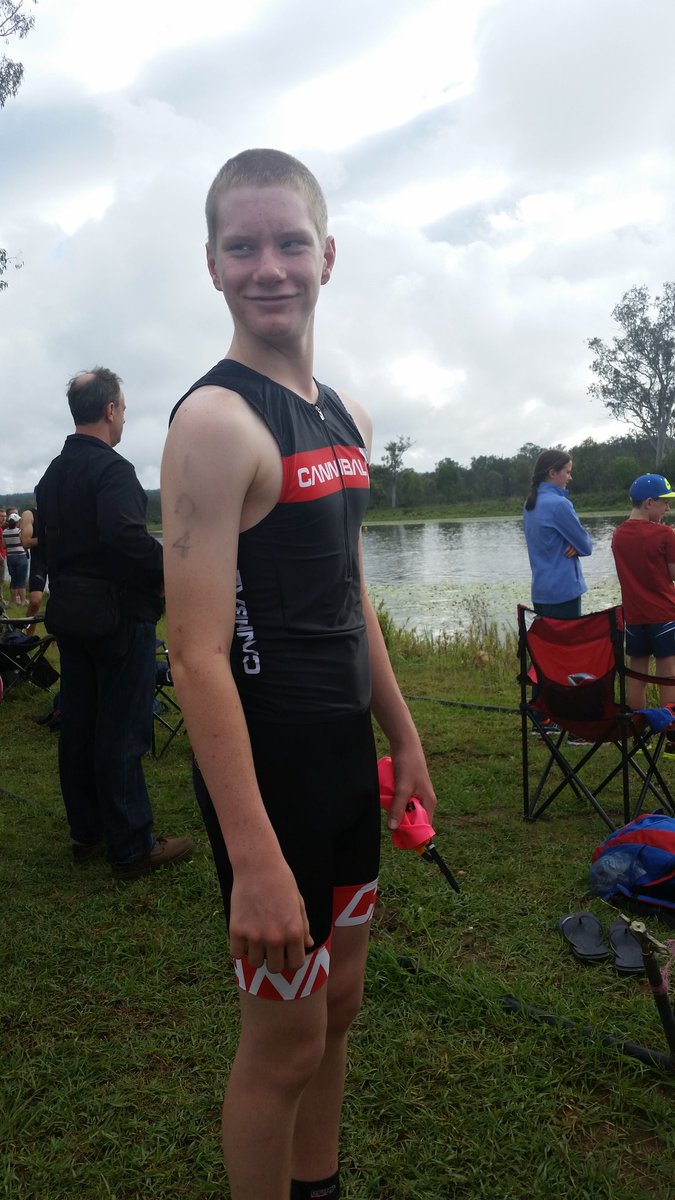 Darling Downs School Triathlon Trials today, came in third again