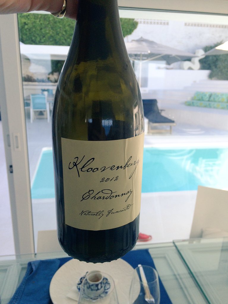 One of my favourite Chardonnays #kloovenburg #wine #vineyards #chardonnay