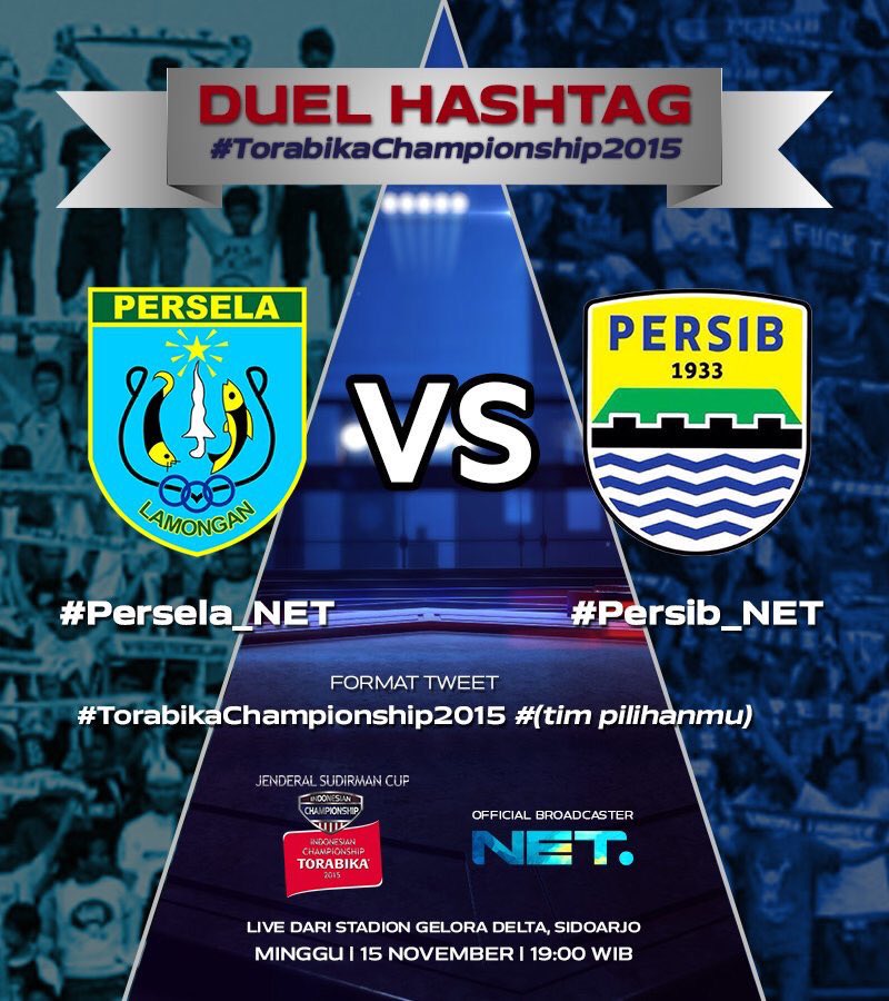mdtvindonesia's tweet photo. Di dunia twitter jg ada duel hashtag nih! Mana yg akan unggul, #Persela_NET atau #Persib_NET ? Ayo tweet yg banyak! https://t.co/WjrT6cWzGm