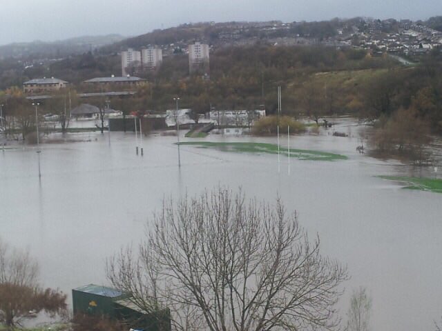 NEWS: There's serious flooding in parts of West #Yorkshire. This is #Bingley Rugby Club. What's it like near you?