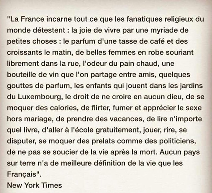BenjaminValette's tweet photo. "Aucun pays ne profite aussi bien de la vie sur terre que la France" https://t.co/WfTXnaJceo