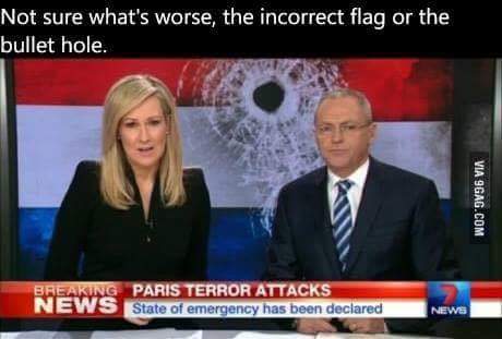 polly1976's tweet image. Can someone  at @Channel7 pls explain this to me pls ? You had one job #7News #wrongflag