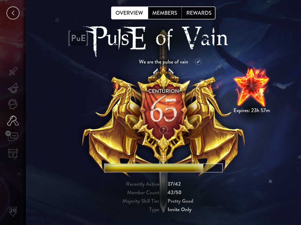 Fathalyze's tweet photo. #guildprogress on the way to the top @vainglorygame @DzLive_ @ShatterTheVain @fleoneo https://t.co/OJ2qr9CekB