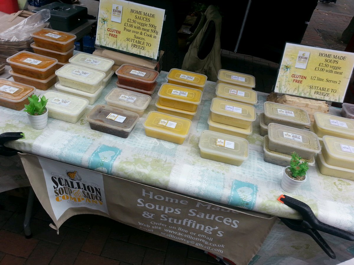 Eric336's tweet photo. @boltonartisan  with our tasty delicious. Soups. And stuffings. Looks like minestrone soup for me.  my favourite. https://t.co/s9yVTIWFl6