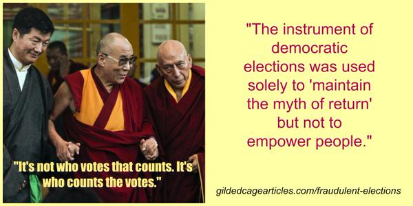 GildedCage_'s tweet photo. .@SaveTibetOrg Why NO democracy for exile Tibetans in #sikyong2016 elections #Tibet https://t.co/SQkM3zDikM #India https://t.co/4FjusN4kul