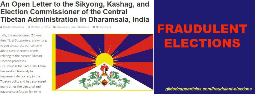 GildedCage_'s tweet photo. .@SaveTibetOrg Why NO democracy for exile Tibetans in #sikyong2016 elections #Tibet https://t.co/SQkM3zDikM #India https://t.co/Yjr8LmQzZa