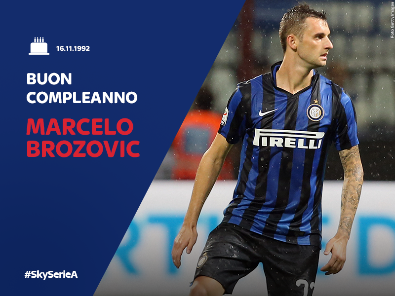 SkySport's tweet photo. Tanti auguri al centrocampista dell’@Inter e della Croazia Marcelo #Brozovic che oggi compie 23 anni. #SkySerieA https://t.co/cYWCniHRJO
