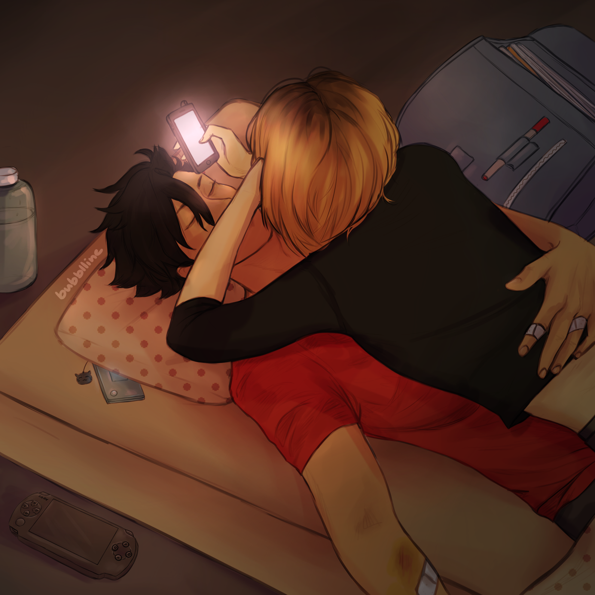 anniekinkin's tweet photo. hc that Kenma uses Kuroo as human pillow whenever he gets the chance because Kuroo is a natural heater https://t.co/qJBXDWjinV