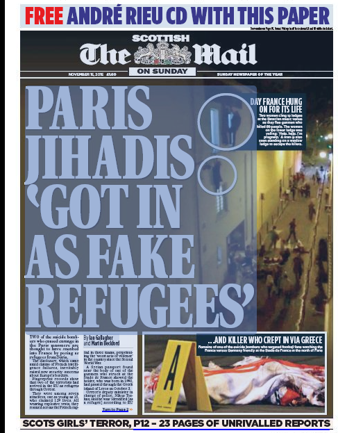 Why do people need to use other peoples' tragedies to push their own agenda? Please leave the refugees out of this!