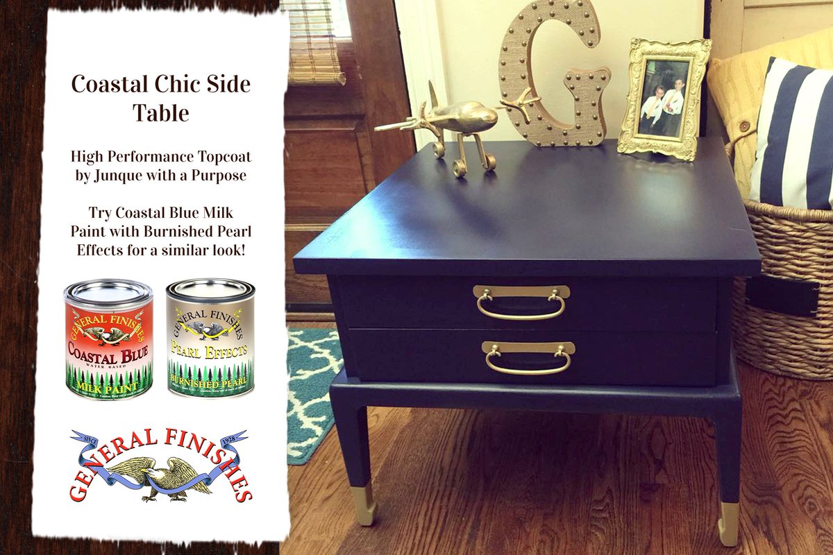 General Finishes On Twitter This Coastal Side Table Would Look