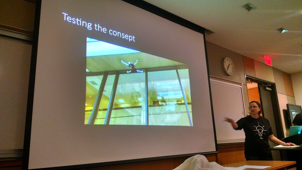 DocPavitra's tweet photo. Let's give it up for Seraphim! @healthhackphl #HealthHackPHL #dronetrack @JeffInnovation @IBX #drone #dronesaregood https://t.co/fywSzf6UEZ