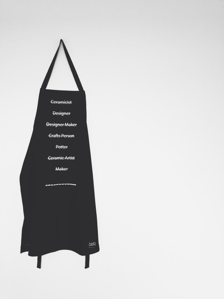 maywildstudio's tweet photo. Coming soon from @maywilddesign Our #SystemsofProduction UKMade  Apron. #ceramics #art #design https://t.co/p9RuGCFlAv