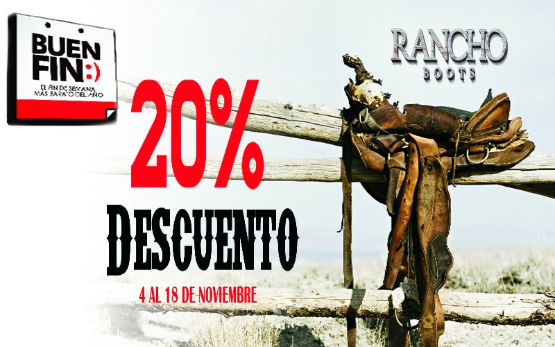 Rancho_Boots's tweet photo. 20% Descuento #solounosdiasmas. https://t.co/t9Ap7XbwLL https://t.co/EyrFYvKDH0